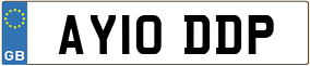 Trailer License Plate